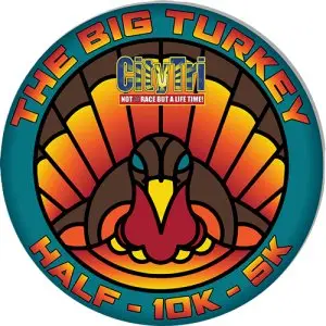 The Big Turkey Half Marathon, 10K, 5K races logo