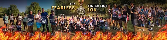 The Fearless Finish Line 10K logo