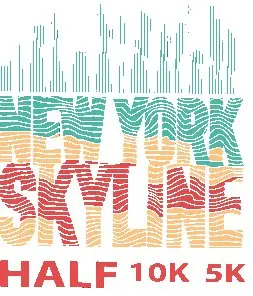 The NY Skyline Half, 10K, and 5K logo