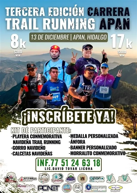 TRAIL RUNNING APAN HIDALGO 3ra EDICIÓN logo