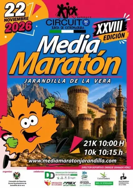 XXVIII Media Maratón de Jarandilla de la Vera logo