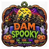 Dam Spooky 5k, 10k, 15k, Half Marathon race discount image