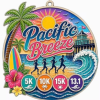 Pacific Breeze 5k, 10k, 15k, Half Marathon race discount image