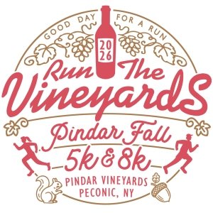 Run the Vineyards - Pindar Fall 5K and 8K Logo