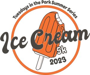 Tuesdays In The Park Ice Cream 5k & Kids Fun Run July 22 Logo