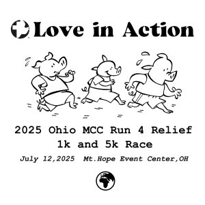 Ohio Mennonite Central Committee Run 4 Relief 1k & 5k Race Logo