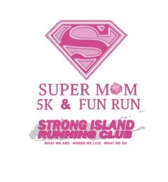 SUPER MOM 5K AND FUN RUN Logo