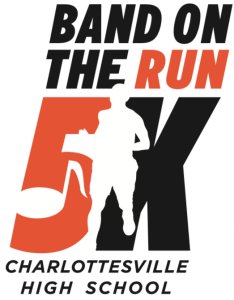 Charlottesville High School's Band On The Run 5K run/walk Logo