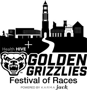 The Health Hive Golden Grizzlies Festival of Races Logo