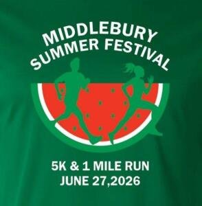 Middlebury Summer Festival 5k and 1 mile Logo