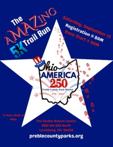 aMAZing 5k Trail Run at Garber Nature Center Logo