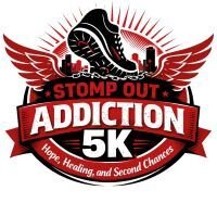 Stomp Out Addiction 5K Run/Walk Logo