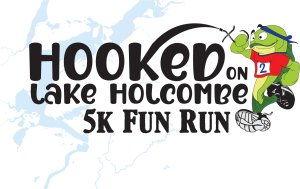 Hooked on Lake Holcombe 5K Fun Run Logo