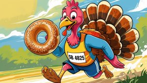 Stuff a Bagel 5K Gobble Wobble Logo