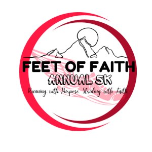 Feet of Faith 5K and 1 Mile Fun Run Logo