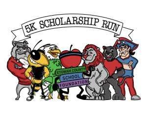 Etowah County School Foundation Student Scholarship 5K Run/Walk Logo
