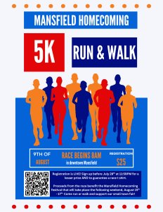 Mansfield 5K Run & Walk Logo