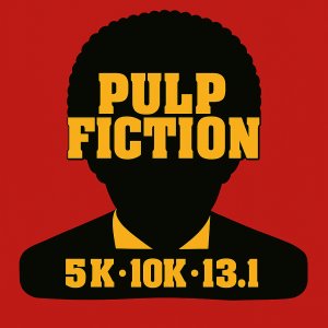 Pulp Fiction: Royale with Speed 5K, 10K & 13.1 Logo