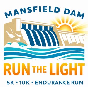 Mansfield Dam Run the Light 5K, 10K, Endurance Run Logo