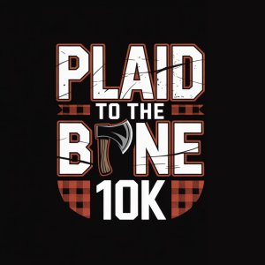 Plaid to the Bone 10K Logo