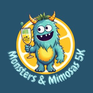 Monsters & Mimosas 5K - Diamond Lake Logo