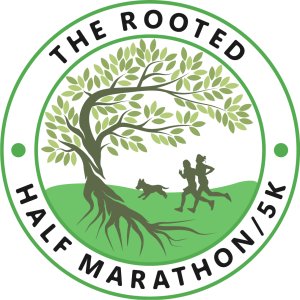 THE ROOTED HALF MARATHON & 5K Logo
