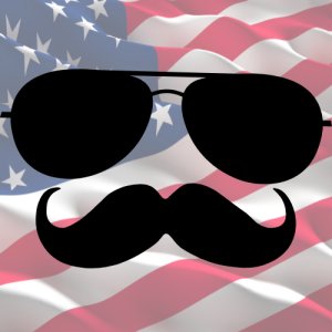 Mullets & Mustaches Run Logo