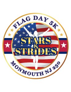 Monmouth County's Stars & Strides Flag Day 5K & 1-Mile Freedom Walk Logo