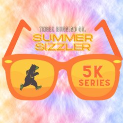 June Summer Sizzler 5k + 1 mile Logo