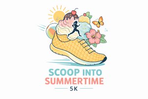 Scoop Into Summertime 5k Logo