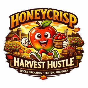 Honeycrisp Harvest Hustle Logo
