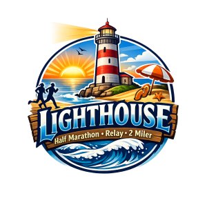 Lighthouse Half Marathon, 2-Person Relay, & 2 Miler Logo
