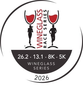 Guthrie Wineglass Marathon, Wegmans Wineglass Half Marathon & Williams Toyota Wineglass 5K Logo