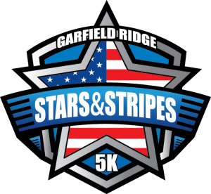 Garfield Ridge Stars and Stripes 5K Run Logo