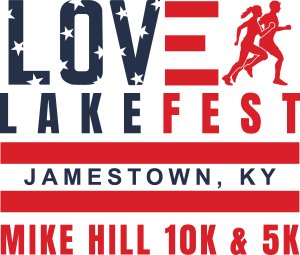 Jamestown Lakefest Mike Hill 10k/5k Logo