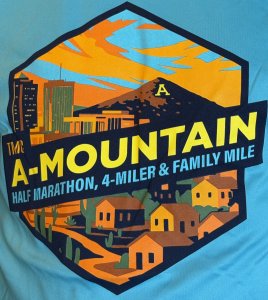 TMC A-Mountain Half Marathon + Cigna Healthcare 4-Miler + Family Mile Logo