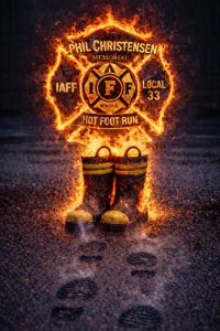 Phil Christensen Memorial Hotfoot 5k-10k Logo