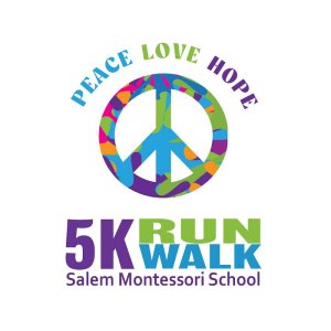 SMS Peace, Love, & Hope Run Logo
