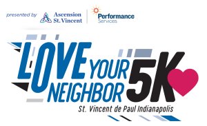 St. Vincent de Paul: Love your Neighbor 5k Logo