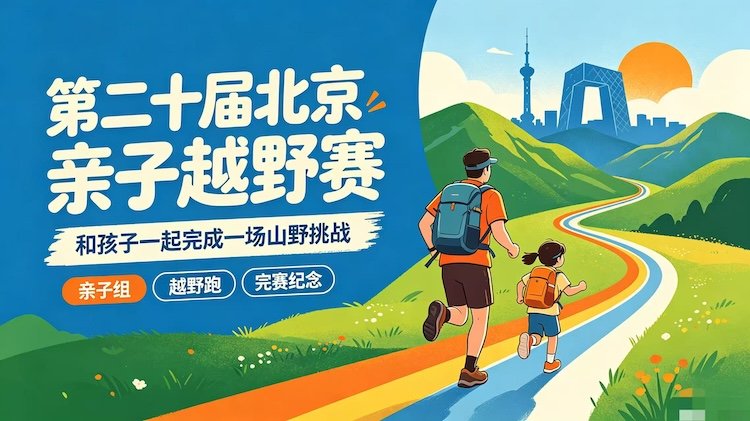 20th Beijing Parent-Child Cross Country Race (第二十届北京亲子越野赛) Logo