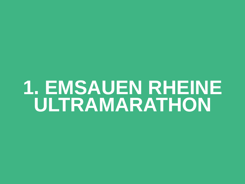 1. Emsauen Rheine Ultramarathon Logo