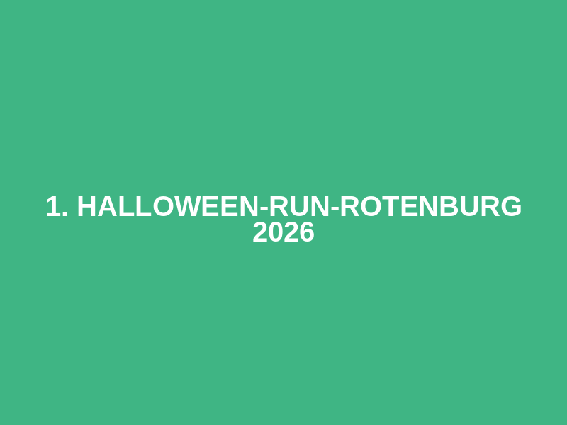 1. Halloween-Run-Rotenburg 2026 Logo