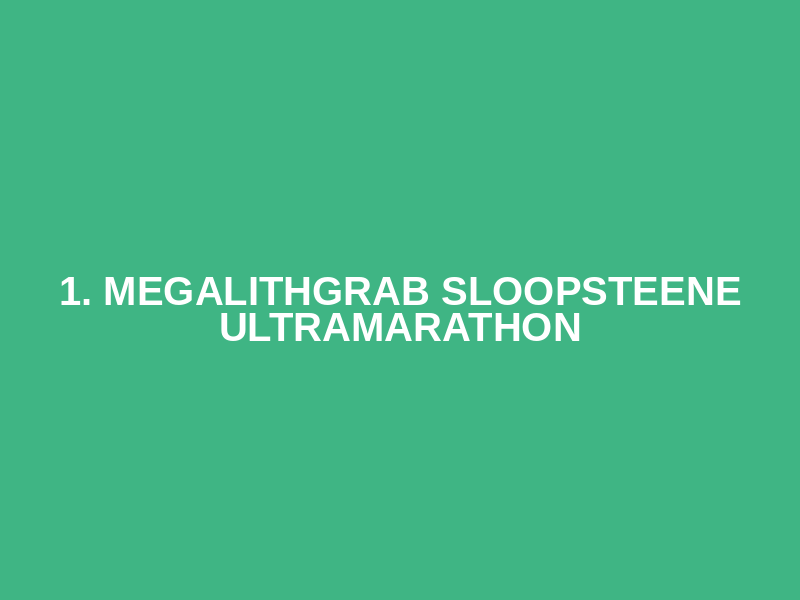 1. Megalithgrab Sloopsteene Ultramarathon Logo