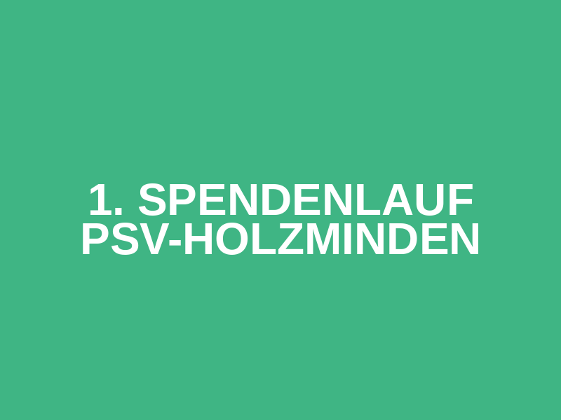 1. Spendenlauf PSV-Holzminden Logo