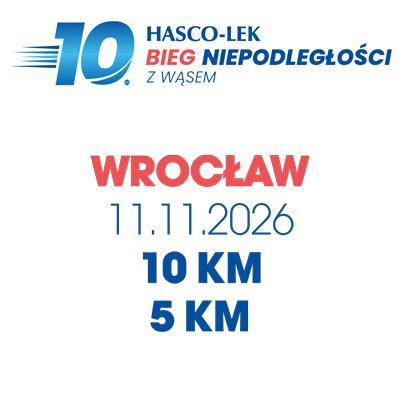 10. Hasco-Lek Bieg Niepodległości z wąsem Logo