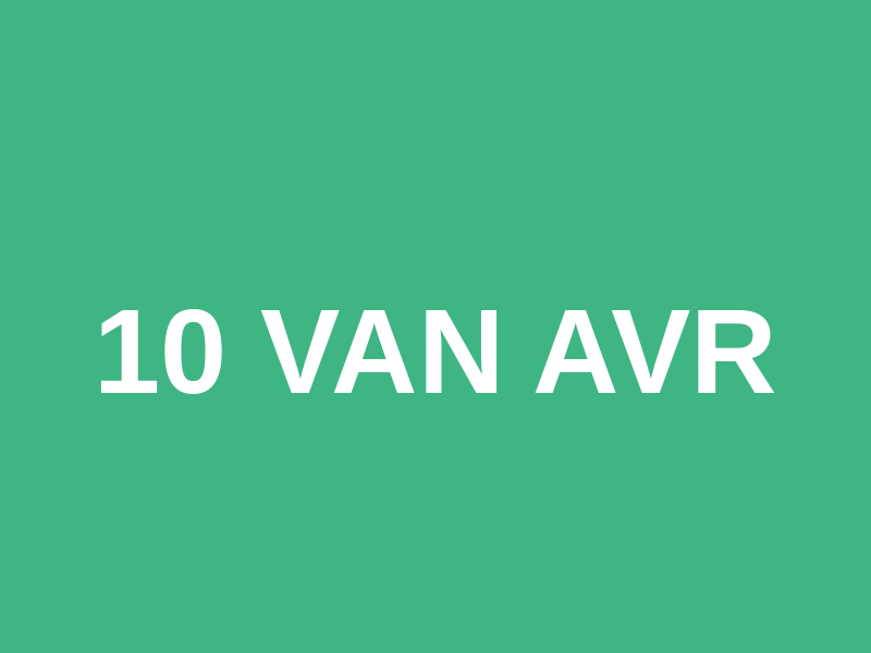 10 van AVR