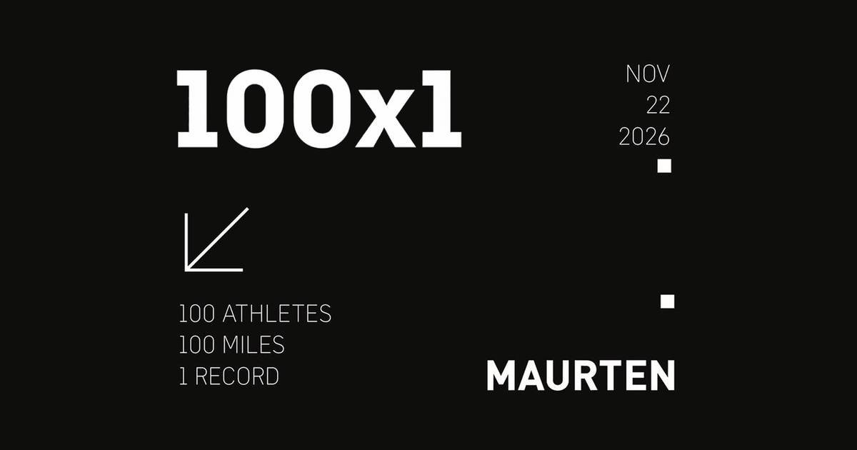 100 ⨉ 1 Mile Co-Ed World Record Attempt Logo