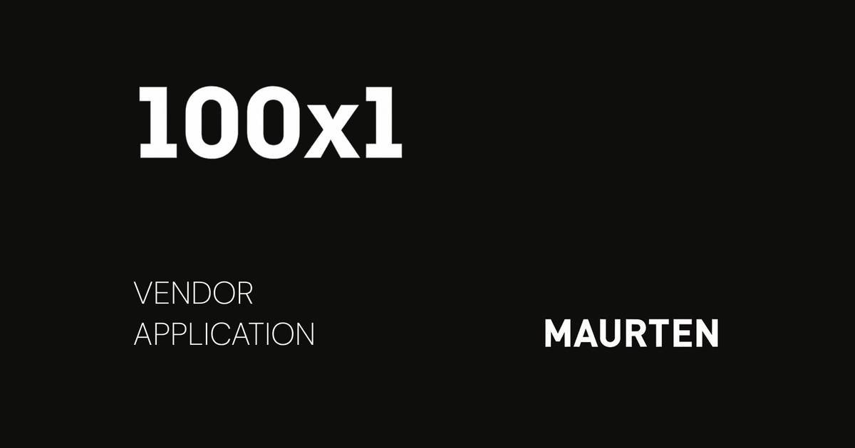 100 ⨉ 1 Mile Vendor Application