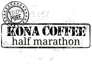 100% Pure Kona Coffee Half Marathon & 5k Logo