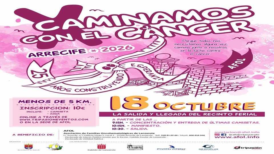 10º Edición CAMINAMOS CONTRA EL CÁNCER AFOL 2026